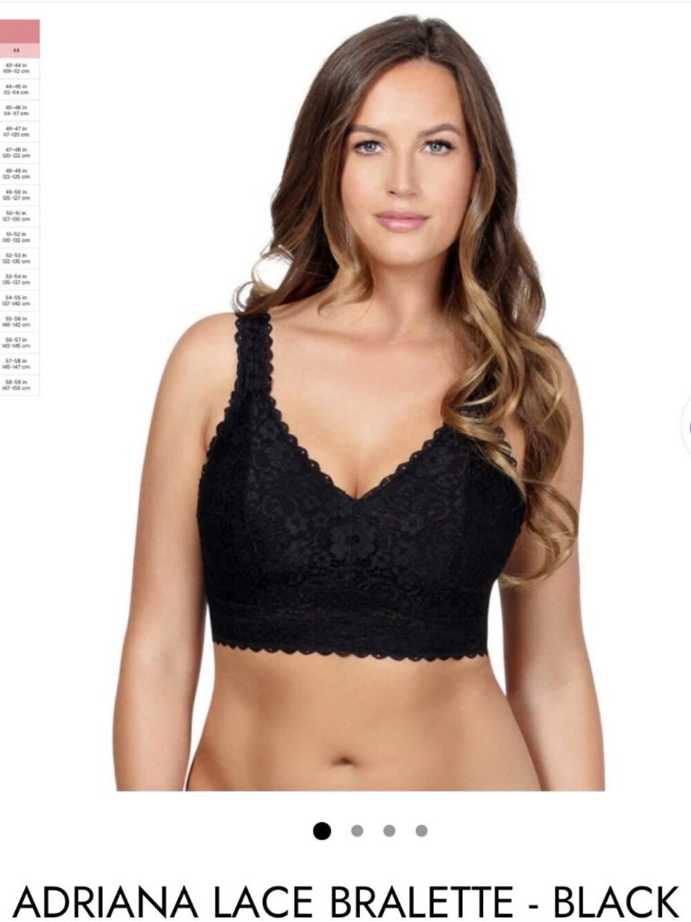 Parfait Adriana Lace Bralette, Black, Size 30GG (UK)